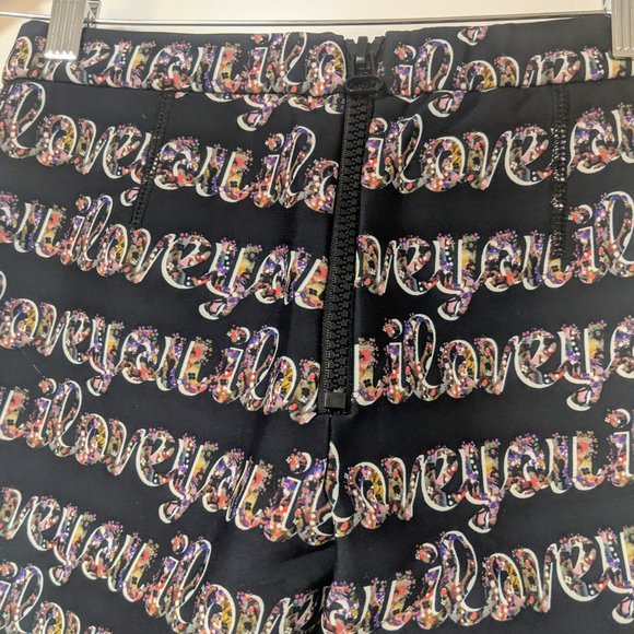 CYNTHIA ROWLEY • Neoprene "iLoveYou" Pants - Picture 5 of 9